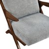 PAGED Chenille Accent Chairs,Arm Chair with Reversible Back,Comfy Chairs for Living Room,Bedroom - 4 of 4