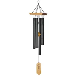 Woodstock Chimes Signature Collection, Woodstock Craftsman Chime, 25'' Black Wind Chime CRCBM