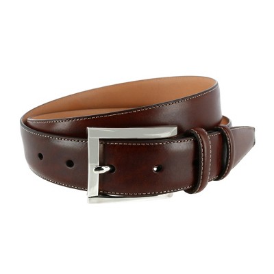 Trafalgar Men's Easton 32mm Cortina Leather Dress Belt, 42, Honey Maple ...