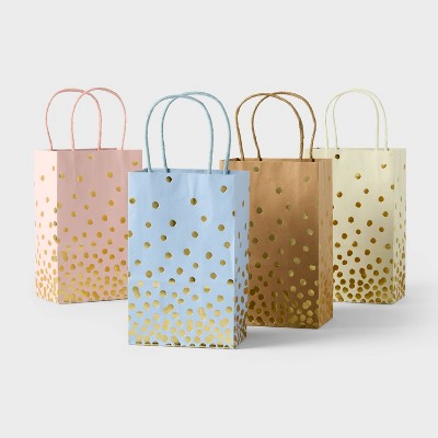 4pk Jr. Tote Bag Assorted with Gold Foil - Spritz™