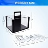 GSE 600pcs Acrylic Poker Chip Carrier, Casino Poker Chips Case with 6 Poker Chip Tray/Holder - 2 of 4