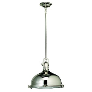 Hatteras Bay 12" 1 Light Pendant with Clear Fresnel Lens Olde Bronze® - 1 of 1