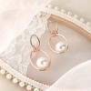 SOHI Women's Rose Gold The Hanging Drop Earrings - 2 of 4