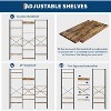 Jojoka 5-Tier Triple Column Bookshelf – 14 Adjustable Shelves, Industrial Steel Frame with X-Back Brace & Reinforced Anti-Tip Design - 4 of 4
