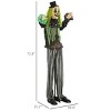Syemin Decorative Holiday Scene Props Outdoor Halloween Decoration Clown Halloween Decoration Outdoor Halloween Inflatables, Green, 39.4"*25.2"*72.8" - 3 of 4