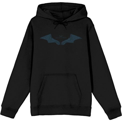 Batman Movie Blue Logo Men's Hoodie - image 1 of 2