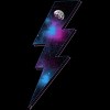 Men's Design By Humans Lightning (Space I) By gutsandglory T-Shirt - 2 of 4