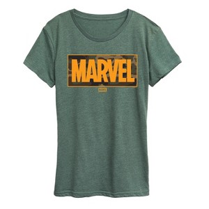 Women's - Marvel - Camo Logo Short Sleeve Graphic T-Shirt - 1 of 4