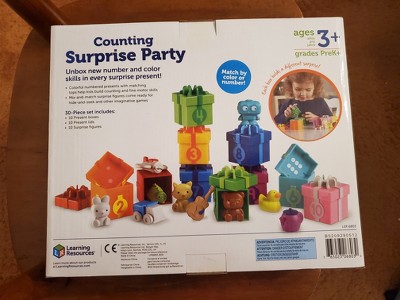 Learning Resources Counting Surprise Party, Homeschool, Fine Motor,  Counting & Sorting Toy, Ages 3+