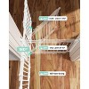 GROWNSY Baby Gate for Stairs- No Bottom Bar, Adjustable Width 29.8” to 43.5” for Child and Pet, with Auto-Close & One-Hand Operation, White - 3 of 4