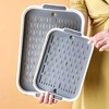 coucheta Rabbit Litter Box with Grate, 10.5 x 7.2 Inch Guinea Pig Litter Pan Anti-turnover Pet Toilet Potty Trainer Corner Guinea Pig - 2 of 4