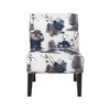 Lycvki Pattern Fabric Upholstered Accent Chair with Wood Legs - 4 of 4