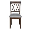 Rubber Wood Dining Chairs Set of 2, Upholstered Kitchen Chairs Side Stylish Kitchen Chairs with Solid Wood Legs and Padded Seat-Tanpinhause - 4 of 4