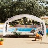 Suki PE Wicker Patio Daybed with Curtain for 2-person, Sunbed with Adjustable Recliners, Cushion and Colorful Pillow, Outdoor Furniture - Maison Boucle - 2 of 4
