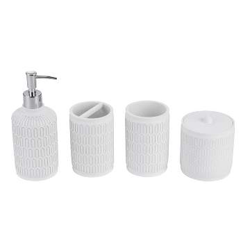 Whole Housewares Bathroom Accessories Sets - 5 Piece - Pearl : Target