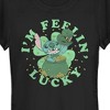 Juniors Womens Lilo & Stitch I'm Feeling Lucky T-Shirt - 2 of 4