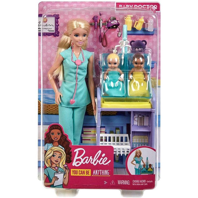 ​Barbie Baby Doctor Playset with Blonde Doll, 2 Infant Dolls, 2 of 6