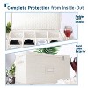 StorageBud Fine China Storage Containers, Durable Dinnerware Storage Set, Hard Shell Quilted Dish Storage Boxes with Felt Dividers - 4 of 4