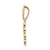 Black Bow Jewelry 14k Yellow Gold and Cubic Zirconia Jeweled Cross Pendant, 10mm - 2 of 4