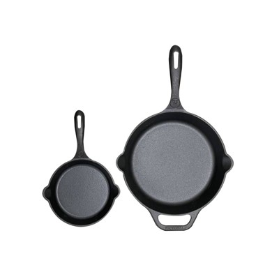 Victoria Seasoned Cast Iron Skillet 8 Black : Target