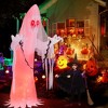 Costway 8FT Halloween Inflatable Ghost Blow-up Haunting Ghost Bride with Flame LED Light - 3 of 4