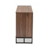 Neil Wood and Metal Dining Room Buffet Brown/Black - Baxton Studio: Modern Storage Console with Shelves - 4 of 4