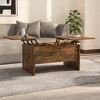 vidaXL Coffee Table Smoked Oak 31.5"x19.7"x16.7" Engineered Wood - 2 of 4