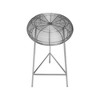 Meridian Furniture,Tuscany Silver Metal Bar Stool - 4 of 4