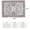 Whizmax Printed Vintage Area Rug, Non Slip Ultra Thin Low Pile Indoor Floor Carpet - 2 of 4