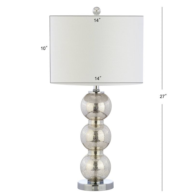 27" (Set of 2) Bella Glass Triple Sphere Table Lamp (Includes Energy Efficient Light Bulb) - JONATHAN Y, 5 of 6