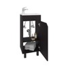 SEVOBAL Bathroom Vanities Bethel 15.7 Inch Free Standing Cabinet with Resin Sink and Two Shelves for Bathroom Storage, Black, 33.86"*18.9"*11.42" - 2 of 4