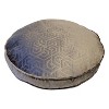 17" Embossed Hexagon Velvet Round Throw Pillow - Edie@Home - image 2 of 4