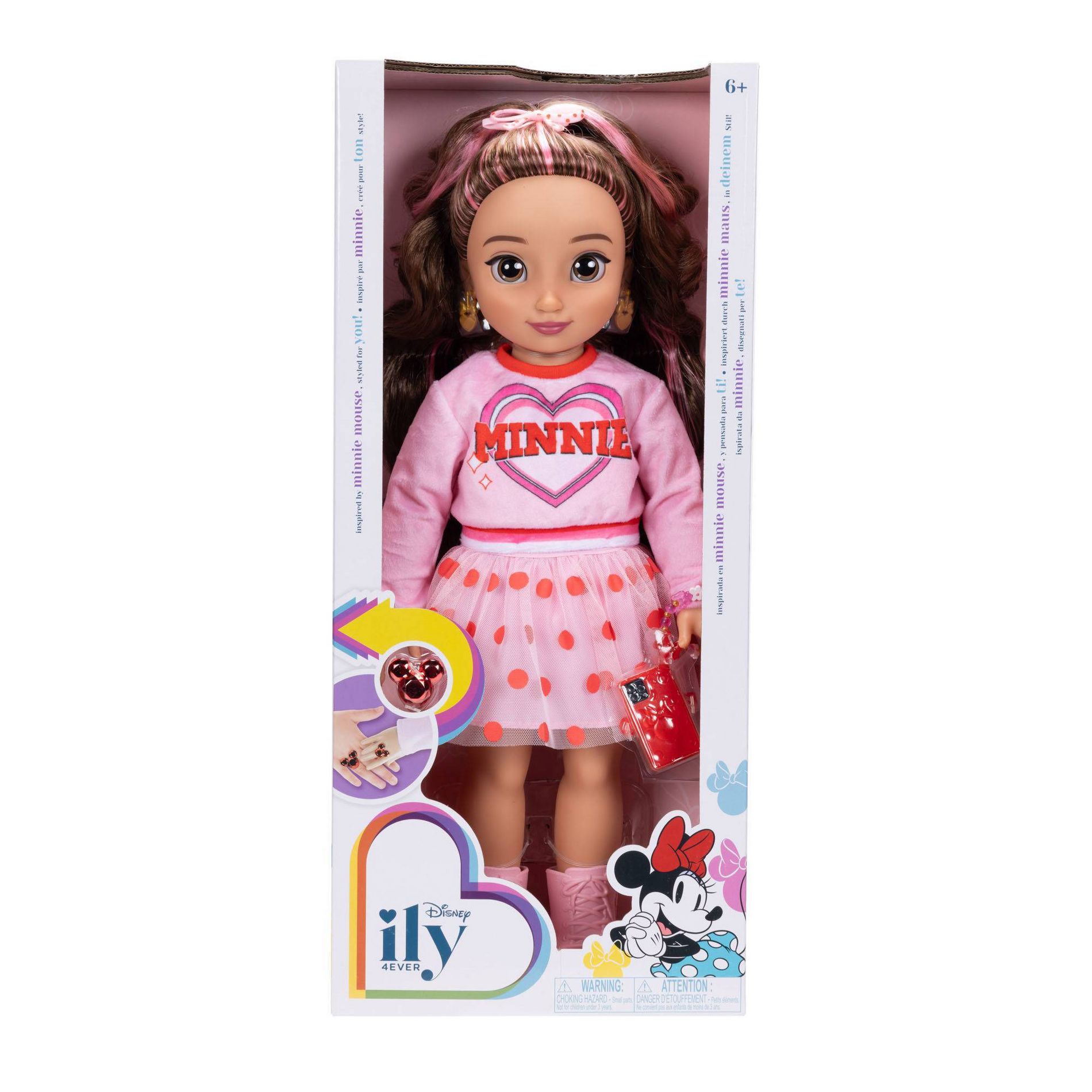 Disney ILY 4EVER Minnie Inspired 18” Doll Brown Hair/Brown Eyes