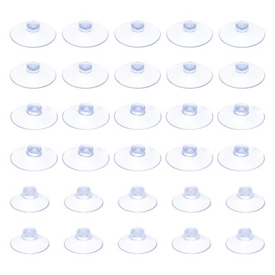 Unique Bargains PVC Organization Decoration Hooks and Hangers Waterproof Suction Cups 30 Pcs
