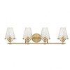 Savoy House Candler 4 - Light Vanity in  Warm Brass - 2 of 4