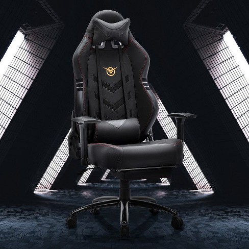 Big And Tall Gaming Chair 350lbs racing Computer Gamer Chair Ergonomic High Back Pc Chair With Wide Seat Black Target