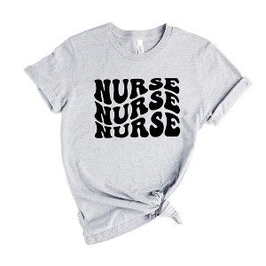Simply Sage Market Women's Nurse Stacked Short Sleeve Graphic Tee - 1 of 3