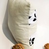 Slickblue Linen Patchwork Floor Cushion - Decorative Throw Pillow, 19.7"x19.7", 6 Design Choices, Machine Washable - 3 of 4