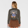 Women's NYC Teddy Graphic Cardigan - Gray - 3 of 3