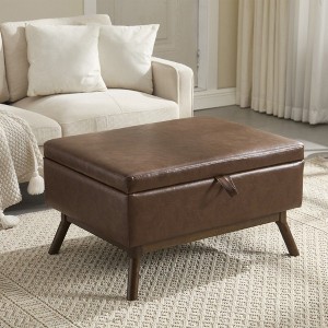 NicBex Square Storage Ottoman for Bedroom,Modern Storage Bench with Solid Wood Frame,Ottoman for Living Room,Bedroom,Entryway - 1 of 4
