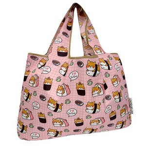 Wrapables Large Foldable Tote Nylon Reusable Grocery Bags - 1 of 4