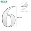 Unique Bargains 304 Stainless Steel Self-adhesive Polished Surface Rust Resistant House Number 1 Pc - 3 of 4