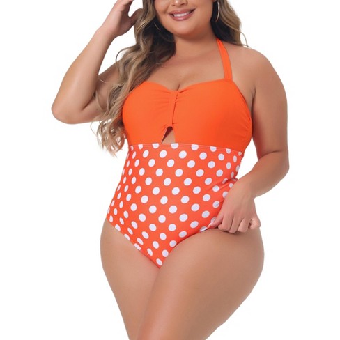 Women's Scoop Neck Unitard One Piece Swimsuit - Wild Fable™ Orange : Target