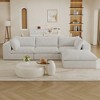 Whisen Cloud Sofa, Corduroy Fabric, Deep Seat Couche - 2 of 4