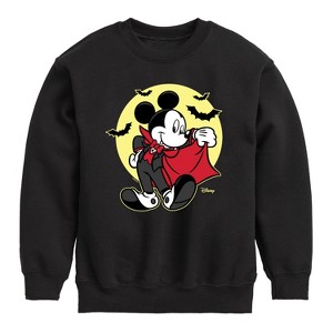 Boys' - Disney - Mickey Vampire Graphic Long Sleeve Fleece Sweatshirt - 1 of 4