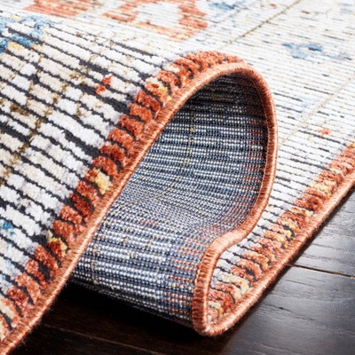 Sierra Ivory and Rust Hand-knotted Wool Area Rug