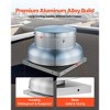 VEVOR Roof Exhaust Fan, Attic Vent Fan with High-Power Motor, 24.8inch Fan Base Aluminum Alloy, Speed Control Adjustable Airflow 1500/2600CFM, Silver - 4 of 4