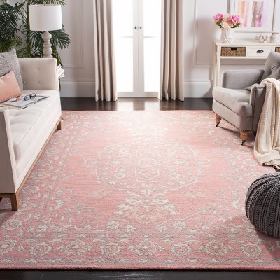 Ivory Elegance Hand-Tufted Wool Square Area Rug, 8' x 10'