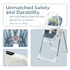 KUB Baby High Chair, 3 in 1 Foldable High Chair with 7 Height & 4 Recline Adjustable, Removable Tray & Seat - 4 of 4