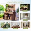 Whisen Garden Potting Bench with Hutch, 3 Shelves, 6 Drawers & 2 Cabinets, Patio Storage Workstation for Mudroom or Doorway - 4 of 4